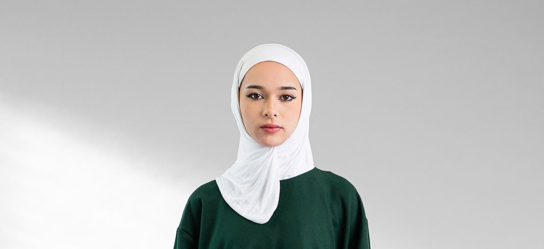 White jersey hijab