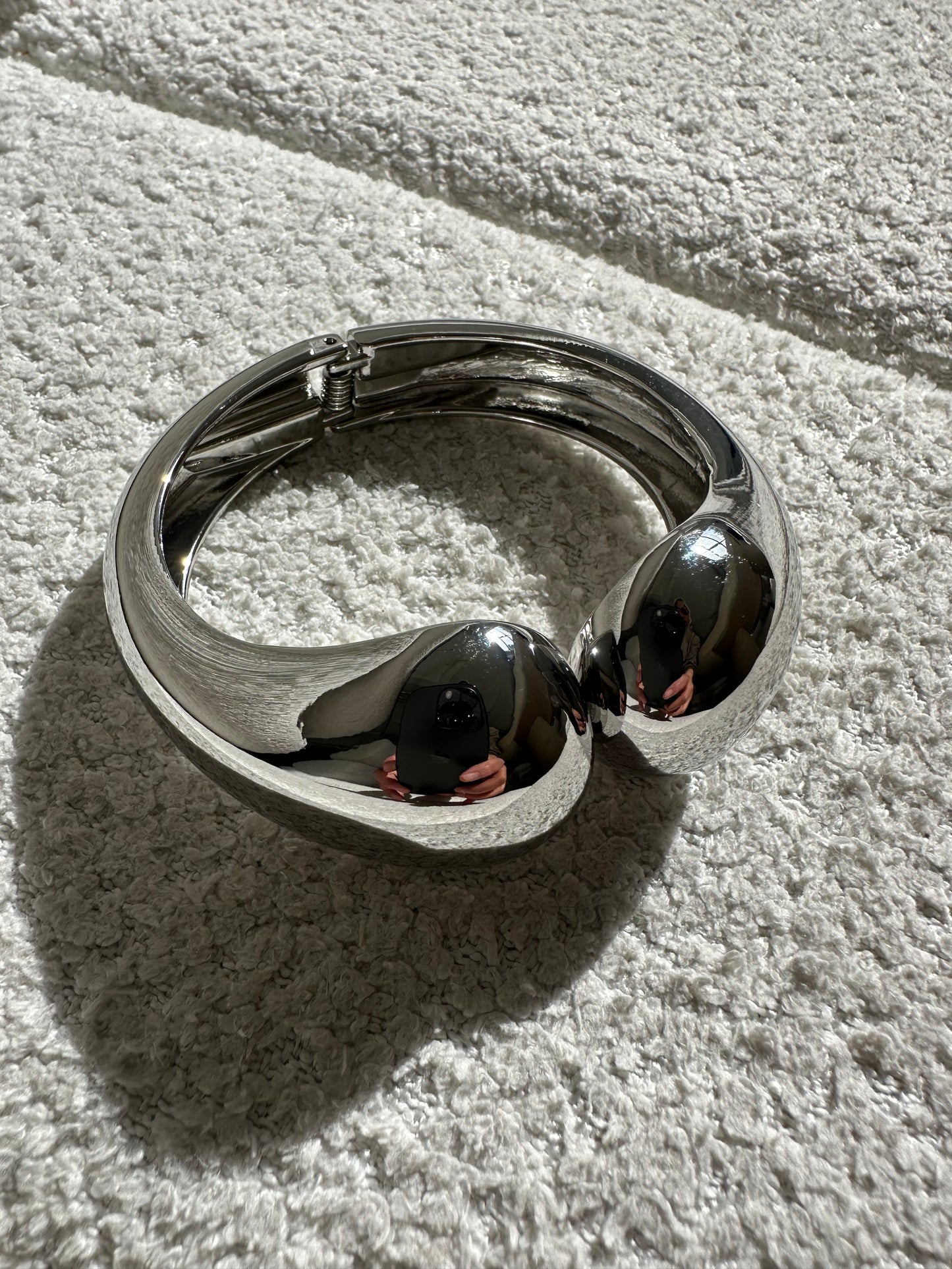 WATER DROP CUFF SILVER